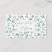  kleurrijke vogels laten een  wit ontwerp achter visitekaartje (Voorkant)