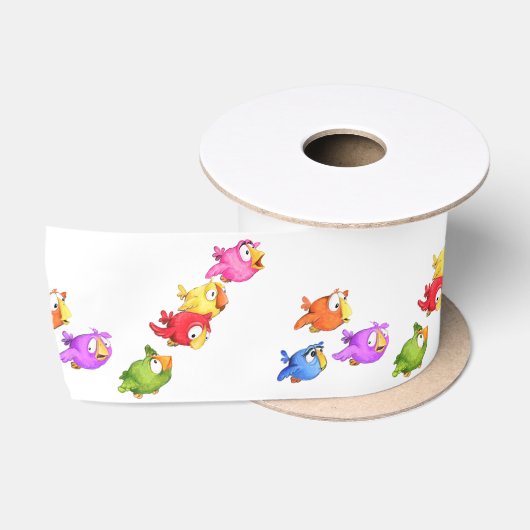 Kleurrijke vogels lint (Spoel)