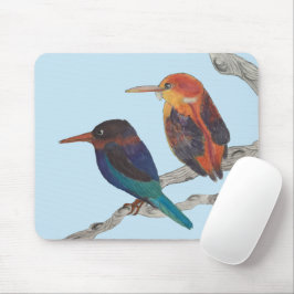 Kleurrijke Vogels op een Muismat