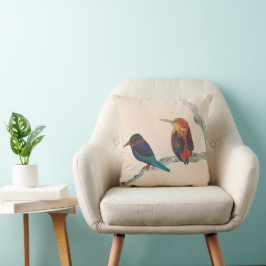 Kleurrijke Vogels op een Sierkussen