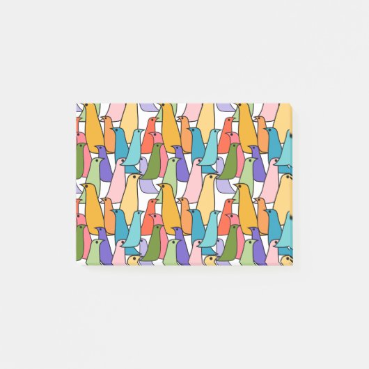 Kleurrijke vogels Post-it Notes (Voorkant)