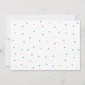 Kleurrijke vogels verjaardagsfeestje kaart (Achterkant)