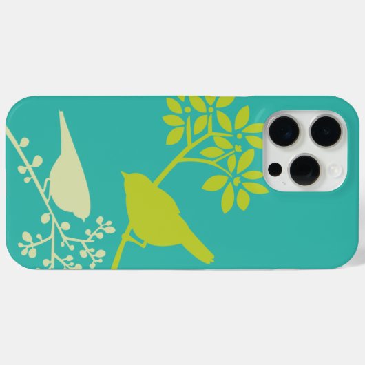 Kleurrijke vogelstand aangepaste iPhone-draagtas Case-Mate iPhone Case (Achterkant (horizontaal))