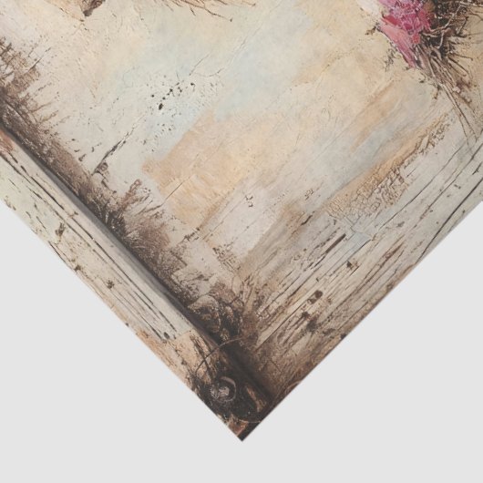 Kleurrijke volkskunst vogelverschrikker met wilde tissuepapier (Detail)