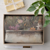 Kleurrijke volkskunst vogelverschrikker met wilde  tissuepapier (Geschenk)