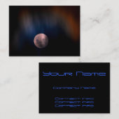 Kleurrijke volle Lunar Moon Rainbow Sky Visitekaartje (Voorkant / Achterkant)