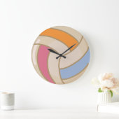 Kleurrijke volleybal wandklok (Huis)