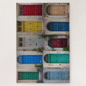 Kleurrijke voordeuren in Malta Legpuzzel (Verticaal)