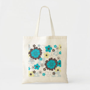 Kleurrijke voorjaarsbloemen canvas tassen