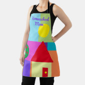 Kleurrijke Vormen Huischool Moeder Schort (Insitu)