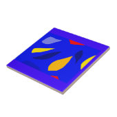 Kleurrijke vormen Keramische Tegel Tegeltje (Zijkant)