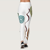 Kleurrijke vormen leggings (Achterkant)