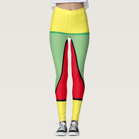 kleurrijke vormen leggings (Voorkant)