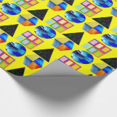 Kleurrijke Vormen Verpakkend Document Cadeaupapier (Hoek)