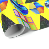 Kleurrijke Vormen Verpakkend Document Cadeaupapier (Rol Hoek)