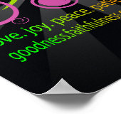 Kleurrijke vormen, vruchten van de gedistilleerde poster (Hoek)