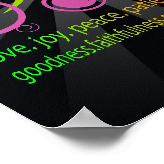 Kleurrijke vormen, vruchten van de gedistilleerde  poster (Hoek)