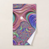Kleurrijke Vortex Abstract Trippy Spiraal Fractaal Bad Handdoek (Handdoek)