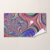 Kleurrijke Vortex Abstract Trippy Spiraal Fractaal Bad Handdoek (Handdoek)