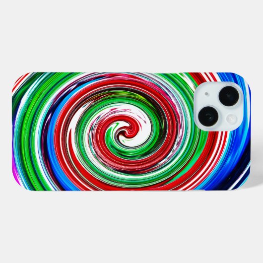 Kleurrijke vortex Case-Mate iPhone case (Achterkant (horizontaal))