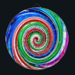 Kleurrijke vortex dartbord<br><div class="desc">kleurrijke draaikolk</div>