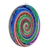 Kleurrijke vortex dartbord (Voorkant Links)