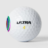 Kleurrijke vortex golfballen (Logo)