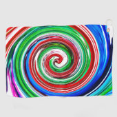 Kleurrijke vortex golfhanddoek (Horizontaal)