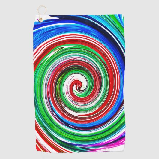 Kleurrijke vortex golfhanddoek (Voorkant)