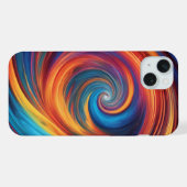 Kleurrijke vortex iPhone hoesje (Achterkant horizontaal)