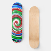 Kleurrijke vortex persoonlijk skateboard (Voorkant)