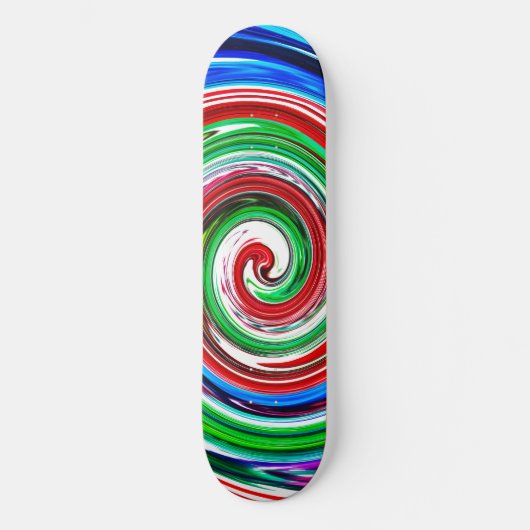 Kleurrijke vortex persoonlijk skateboard (Voorkant)