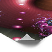 Kleurrijke Vortex Spiraal Poster (Hoek)