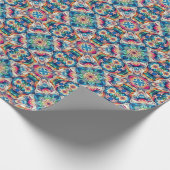 Kleurrijke Vortex Tegel Pattern Cadeaupapier (Hoek)