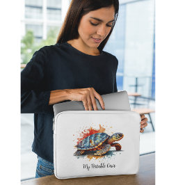 Kleurrijke Voyager, op maat Laptop Sleeve