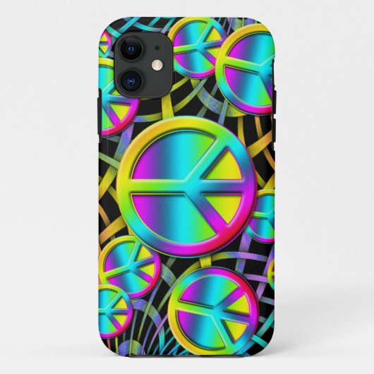 Kleurrijke VREDE - Energieontwerp Case-Mate iPhone Case (Achterkant)