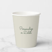 Kleurrijke Vredesbloem Cute Boho Hippie Hartelijk Papieren Bekers (Achterkant)