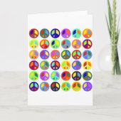 Kleurrijke vredessignalen kaart (Voorkant)