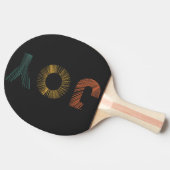 Kleurrijke Vreugde Tafeltennisbatje (Zijkant)