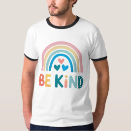 Kleurrijke vriendelijkheid regenboog t-shirt