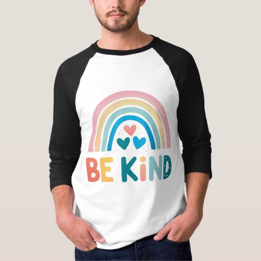 Kleurrijke vriendelijkheid regenboog t-shirt (Voorkant)