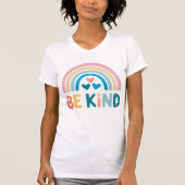 Kleurrijke vriendelijkheid regenboog t-shirt (Voorkant)