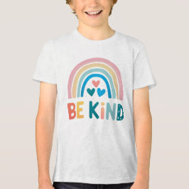 Kleurrijke vriendelijkheid regenboog Tri-Blend shirt