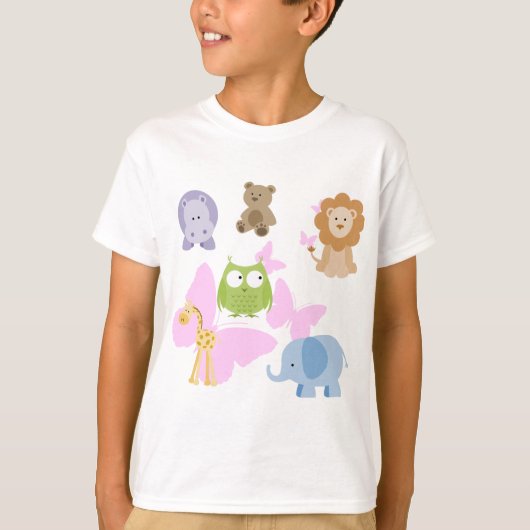 Kleurrijke vriendjes t-shirt (Voorkant)