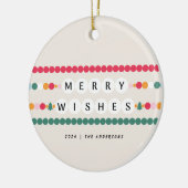 Kleurrijke Vriendschap Armband Vrolijke Wensen Vro Keramisch Ornament (Links)