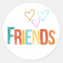 Kleurrijke vriendschap stickers