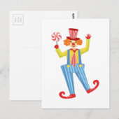 Kleurrijke vriendschappelijke kleding met Lollypop Briefkaart (Voorkant / Achterkant)