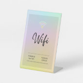 Kleurrijke vrije WiFi Reclamebord Met Voetstuk (Voorkant)