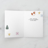 Kleurrijke Vrolijk en Helder Alles Scandi Feestdagen Kaart (Binnen)