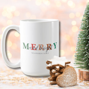 Kleurrijke Vrolijk en Helder met Familienaam Koffiemok